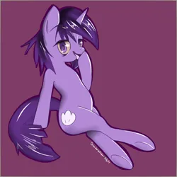 Size: 1000x1000 | Tagged: oc name needed, safe, artist:arkiiwarki, derpibooru import, oc, pony, unicorn, bloodshot eyes, colored, drawthread, female, female oc, hoof licking, horn, image, leaning back, licking, mare, mare oc, png, requested art, shading, sitting like a human, tongue out, unicorn oc