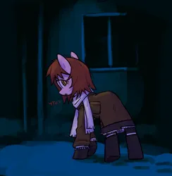 Size: 906x928 | Tagged: safe, artist:plunger, derpibooru import, oc, unofficial characters only, earth pony, pony, clothes, image, jpeg, scarf, solo