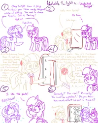 Size: 4779x6013 | Tagged: safe, artist:adorkabletwilightandfriends, derpibooru import, coco pommel, rarity, twilight sparkle, twilight sparkle (alicorn), alicorn, comic:adorkable twilight and friends, g4, adorkable, adorkable twilight, back of head, blanket, clothes, comic, cute, decision, dork, dress, flower, flower in hair, funny, happy, humor, image, png, slice of life, smiling, sweat, upset, worried