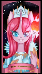 Size: 1080x1920 | Tagged: safe, derpibooru import, oc, oc:diagnosis, unofficial characters only, alicorn, pony, comic:diagnosis : surprise, clothes, image, photo, png, princess, shoes, solo, tarot card