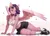 Size: 3040x2208 | Tagged: safe, ai generated, prompter:agromov, pipp petals, anthro, pegasus, g5, clothes, collar, female, image, lying down, midriff, png, shoes, side, skirt, sneakers, socks, solo, sunglasses, tanktop, wings
