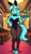 Size: 1152x2016 | Tagged: suggestive, ai generated, prompter:thefuncave, lyra heartstrings, anthro, unguligrade anthro, unicorn, g4, ai composition, bowtie, breasts, bunny ears, bunny suit, busty lyra heartstrings, clothes, cuffs (clothes), drink, female, horn, image, indoors, legwear, looking at you, playboy bunny, playboy bunny lyra heartstrings, png, serving tray, smiling, solo, solo female, stockings, thigh highs, toeless legwear, toeless stockings