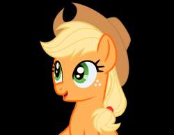 Size: 900x700 | Tagged: safe, artist:age3rcm, derpibooru import, applejack, earth pony, pony, g4, animated, applejack's hat, black background, cowboy hat, falling, gif, hat, image, looking up, open mouth, open smile, rainbowshining, raised arms, simple background, smiling, solo, underhoof