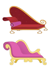 Size: 2480x3508 | Tagged: safe, artist:culu-bluebeaver, derpibooru import, g4, couch, digital, digital art, fainting couch, furniture, image, my little pony, no pony, png, simple background, transparent background, vector, vector trace