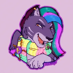 Size: 1000x1000 | Tagged: safe, artist:docwhyu, derpibooru import, allura, aq bars, big cat, leopard, snow leopard, g5, commissioner:dragaotecnologia, image, png, solo