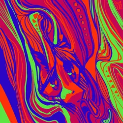 Size: 1280x1280 | Tagged: safe, artist:detr222, derpibooru import, pony, unicorn, abstract, bust, horn, image, jpeg, portrait