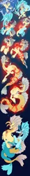 Size: 1920x11056 | Tagged: safe, artist:atcpony, derpibooru import, sonata dusk, oc, oc:mercury shine, siren, unicorn, g4, corrupted, gem, horn, image, png, siren gem, transformation