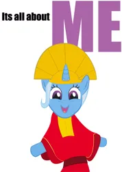 Size: 2464x3457 | Tagged: safe, artist:clone999, derpibooru import, trixie, pony, unicorn, g4, 2011, artifact, disney, emperor kuzco, horn, image, jpeg, the emperor's new groove