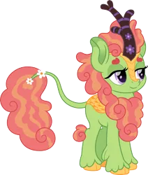 Size: 2000x2362 | Tagged: safe, artist:cloudy glow, derpibooru import, tree hugger, kirin, g4, female, image, kirinified, png, simple background, solo, species swap, transparent background