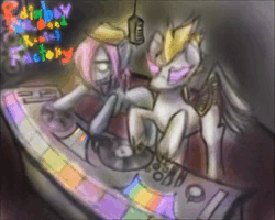 Size: 600x480 | Tagged: safe, artist:h8_seed, artist:woodentoaster, derpibooru import, oc, oc:h8-seed, pony, fanfic:rainbow factory, g4, 2012, animated, fanfic art, image, male, music, nostalgia, remix, song, stallion, webm