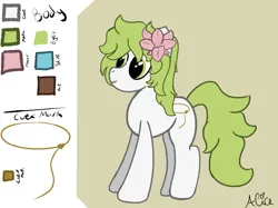 Size: 5334x4000 | Tagged: safe, artist:pinkiepieislove, derpibooru import, oc, oc:shaymeadows, unofficial characters only, earth pony, pony, flower, flower in hair, image, png, reference sheet