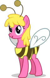 Size: 4472x7000 | Tagged: safe, derpibooru import, official, cherry berry, bee, earth pony, insect, pony, g4, luna eclipsed, .ai available, .svg available, animal costume, antennae, bee costume, clothes, costume, fake wings, female, g4 brand assets, image, insect wings, mare, my little pony, nightmare night costume, outfit catalog, simple background, solo, stock vector, svg, transparent background, vector, wings