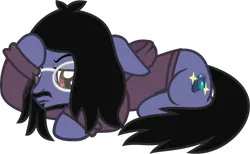 Size: 1314x806 | Tagged: safe, artist:lightningbolt, derpibooru import, ponified, earth pony, pony, g4, .svg available, annoyed, clothes, derpibooru exclusive, eyebrows, facial hair, floppy ears, frown, glasses, hood, hoodie, image, jawn rocha, lidded eyes, long sleeves, looking at you, lying down, male, prone, raised eyebrow, show accurate, simple background, solo, stallion, svg, transparent background, vector, waterparks