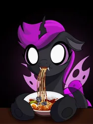Size: 1620x2160 | Tagged: suggestive, derpibooru import, oc, oc:zhuzha, unofficial characters only, changeling, earth pony, eating, image, implied vore, jpeg