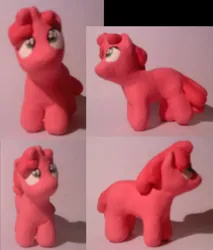 Size: 1024x1202 | Tagged: safe, artist:skyshadowmeadow, derpibooru import, ruby pinch, pony, unicorn, g4, 2011, background pony, blank flank, clay, clay figure, customized toy, cute, female, figurine, filly, foal, horn, image, irl, jpeg, photo, pinchybetes, solo, toy