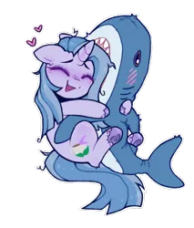 Size: 730x857 | Tagged: safe, artist:flixanoa, derpibooru import, oc, oc:lavender brews, unofficial characters only, pony, shark, unicorn, blåhaj, horn, image, plushie, png, shark plushie, simple background, solo, transparent background