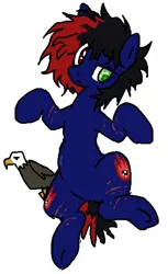 Size: 934x1527 | Tagged: safe, artist:lunchbox85, derpibooru import, oc, oc:finish line, unofficial characters only, bird, eagle, pegasus, heterochromia, image, png