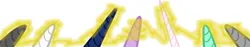 Size: 400x75 | Tagged: artist needed, safe, derpibooru import, princess celestia, princess luna, twilight sparkle, twilight sparkle (alicorn), oc, alicorn, pony, unicorn, g4, fanfic art, horn, image, magic, magic aura, png, unicorn horn