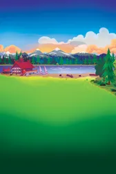 Size: 7350x10950 | Tagged: safe, derpibooru import, official, equestria girls, g4, .psd available, background, boat, camp everfree, g4 brand assets, high res, image, lake, movie poster, my little pony equestria girls: legend of everfree, no pony, png, poster, promotional art, water