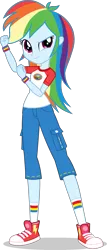 Size: 3365x7861 | Tagged: safe, derpibooru import, official, rainbow dash, equestria girls, g4, .psd available, camp everfree outfits, clothes, converse, cutie mark, cutie mark on clothes, denim, g4 brand assets, image, jeans, my little pony equestria girls: legend of everfree, pants, png, promotional art, shoes, simple background, sneakers, socks, solo, transparent background