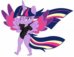 Size: 1290x1000 | Tagged: suggestive, artist:lefthighkick, derpibooru import, edit, vector edit, twilight sparkle, twilight sparkle (alicorn), alicorn, anthro, pony, g4, abdomen, abdominal bulge, barefoot, bedroom eyes, belly, big breasts, breasts, butt, chubby, chubby cheeks, clothes, cute, eyeshadow, fat, fat fetish, feet, female, fetish, food baby, horn, image, implied pregnancy, implied weight gain, jpeg, latex, latex suit, leotard, looking at you, makeup, mare, narrowed eyes, one eye closed, plump, potbelly, pregnant, pudge, pudgy, rainbow power, rainbow power-ified, round belly, solo, solo female, stuffed belly, thick, tongue out, vector, weight gain, wings, wink, winking at you