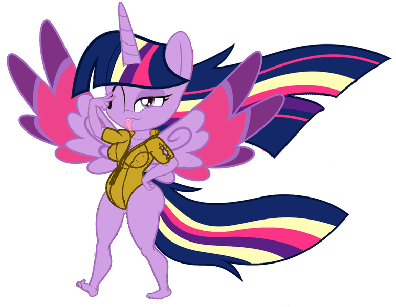 Size: 1290x1000 | Tagged: suggestive, artist:lefthighkick, artist:matthewoc, derpibooru import, edit, vector edit, twilight sparkle, twilight sparkle (alicorn), alicorn, anthro, plantigrade anthro, g4, abdomen, abdominal bulge, bedroom eyes, belly, big breasts, breasts, butt, chubby, chubby cheeks, clothes, cute, fat, fat fetish, feet, female, fetish, food baby, gold, golden leotard, golden week, horn, image, implied pregnancy, implied weight gain, jpeg, latex, latex leotard, latex suit, leotard, lidded eyes, looking at you, one eye closed, plump, potbelly, pregnant, pudge, pudgy, rainbow power, rainbow power-ified, round belly, sexy, simple background, solo, solo female, spread wings, stomach, stuffed belly, thick, tongue out, vector, vore, weight gain, white background, wings, wink, winking at you