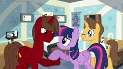 Size: 1191x671 | Tagged: safe, artist:rogan140, derpibooru import, doctor horse, doctor stable, twilight sparkle, twilight sparkle (alicorn), oc, oc:rogan, alicorn, g4, female, image, jpeg, male