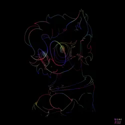 Size: 3000x3000 | Tagged: safe, artist:nismorose, derpibooru import, oc, oc:moonstruck, unofficial characters only, pegasus, :3, black background, cheek fluff, chest fluff, ear fluff, freckles, glasses, hooves together, image, jpeg, looking at you, pegasus oc, signature, simple background, solo