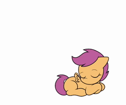 Size: 860x720 | Tagged: safe, artist:trash art, derpibooru import, scootaloo, sweetie belle, pegasus, pony, unicorn, g4, adventure time, animated, eyebrows, eyebrows visible through hair, female, filly, floating heart, foal, heart, horn, image, lesbian, lying down, meme, ponified meme, prone, scootabelle, screaming, shipping, simple background, sound, webm, white background