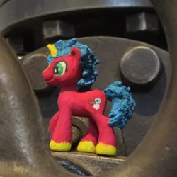 Size: 1280x1280 | Tagged: safe, artist:malte279, derpibooru import, part of a set, oc, oc:multi purpose, unicorn, blind bag, blindbag recolor, craft, horn, image, jpeg, part of a series, toy