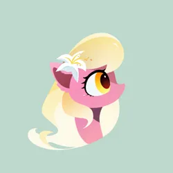 Size: 2026x2026 | Tagged: safe, artist:lenw, derpibooru import, lily valley, earth pony, pony, g4, bust, female, image, png, simple background, solo