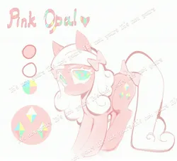 Size: 3000x2718 | Tagged: safe, artist:rrd-artist, derpibooru import, oc, unofficial characters only, earth pony, pony, adoptable, bow, hair bow, image, jpeg, looking at you, reference sheet, solo, tail, tail bow, watermark