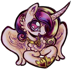 Size: 1000x970 | Tagged: safe, artist:storubolb, derpibooru import, princess cadance, alicorn, pony, g4, alicorn horn, alternate design, beanbrows, cheek fluff, chest fluff, colored eyelashes, curved horn, digital art, dots, ear fluff, eyebrows, eyelashes, eyes open, female, fluffy, half body, heart, heart ears, heart eyes, heart shaped, hoof shoes, hooves, hooves to the chest, hooves together, horn, image, jewelry, long hair, long mane, looking at you, mare, multicolored eyelashes, multicolored hair, multicolored mane, my little pony, open mouth, open smile, partially open wings, peytral, pink body, pink coat, pink eyelashes, png, purple eyelashes, purple eyes, screentone, simple background, smiling, solo, transparent background, wingding eyes, wings