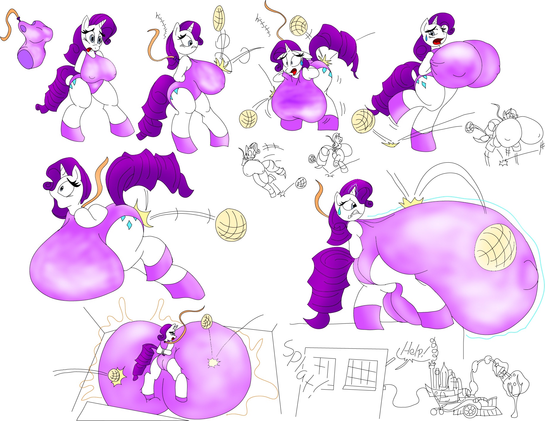 73298 - anthro, artist:badgerben, big breasts, bondage, breast expansion,  breasts, breasts on floor, busty rarity, cider suit, clothes, derpibooru  import, dodgeball, female, fetish, huge breasts, hyper breasts, impossibly  large breasts, inflation, latex,