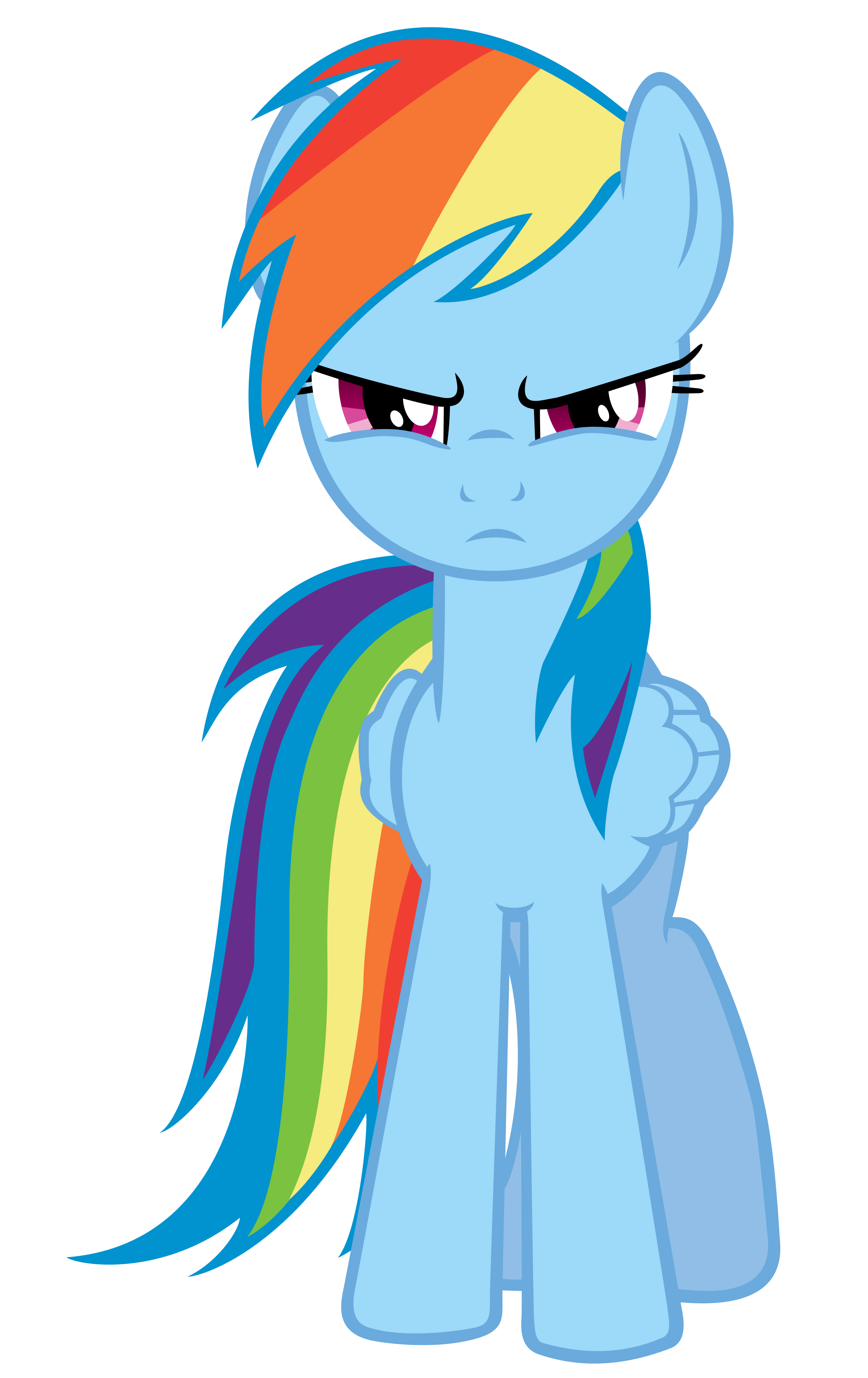 mlp rainbow dash angry