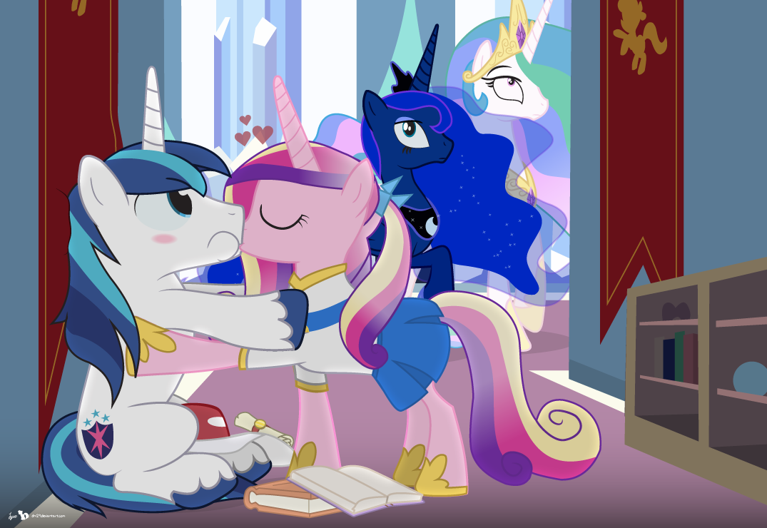 princess celestia and shining armor