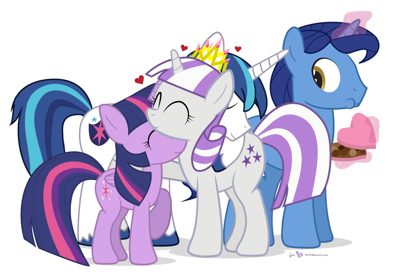 2861166 - safe, artist:pokeneo1234, twilight sparkle, twilight velvet, g4,  comet butterfly, female, mommy long legs, moon butterfly, mother and child,  mother and daughter, mother's day, poppy playtime, star vs the forces of