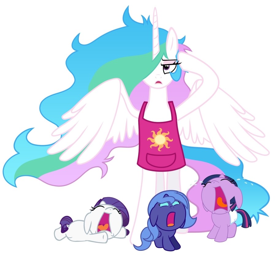 mlp baby celestia and luna