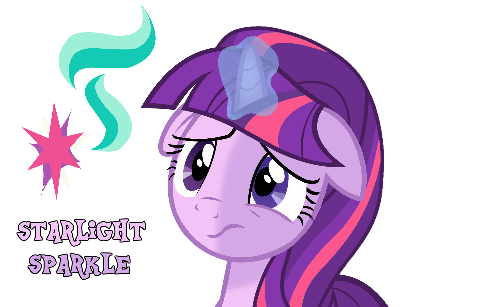 661641 - artist needed, safe, derpibooru import, starlight glimmer, twilight  sparkle, twilight sparkle (alicorn), alicorn, pony, the cutie map, :s, bad  end, counterparts, female, floppy ears, frown, fusion, glowing horn, magic,  magical