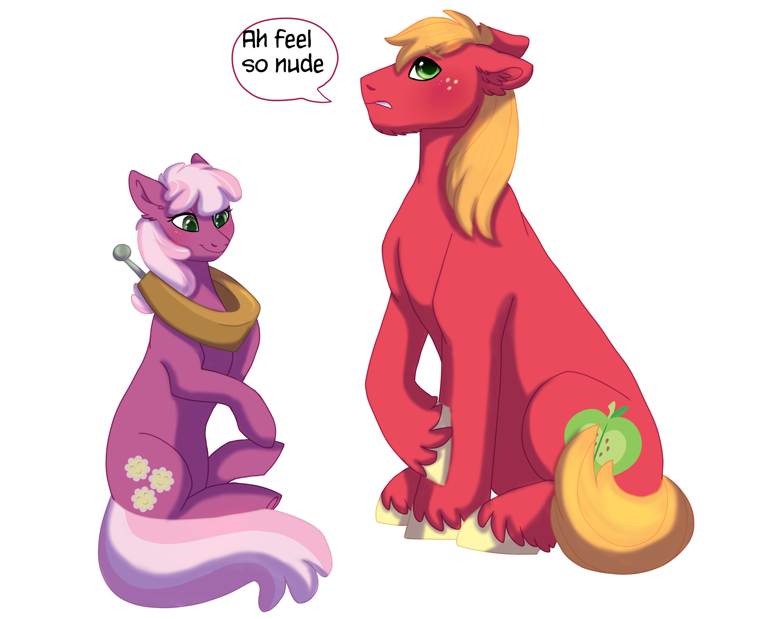 846411 - safe, artist:silcybell, deleted from derpibooru, derpibooru  import, big mcintosh, cheerilee, earth pony, pony, accessory swap,  accessory theft, blushing, cheerimac, horse collar, male, shipping, simple  background, stallion, straight - Twibooru, image size:2500x2000