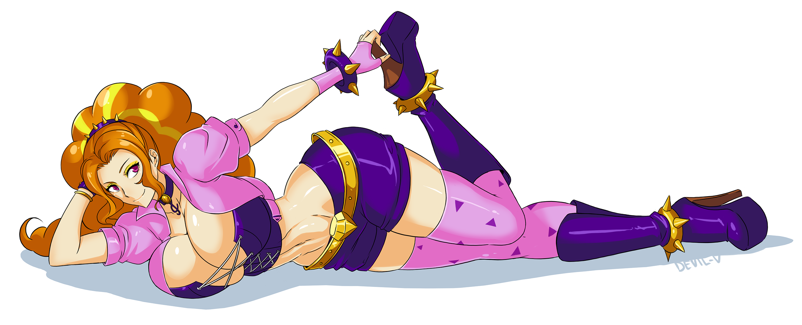 889439 - abs, adagio dazzle, artist:devil-v, big breasts, bimbo, breasts,  busty adagio dazzle, derpibooru import, female, high heel boots, human,  humanized, solo, solo female, suggestive - Twibooru