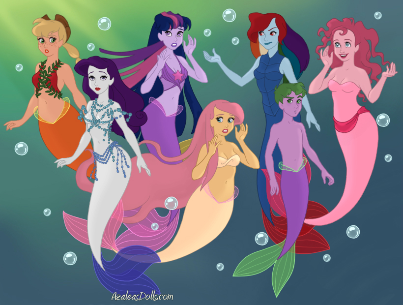 Mermaid-Scene-by-AzaleasDolls crystal gems