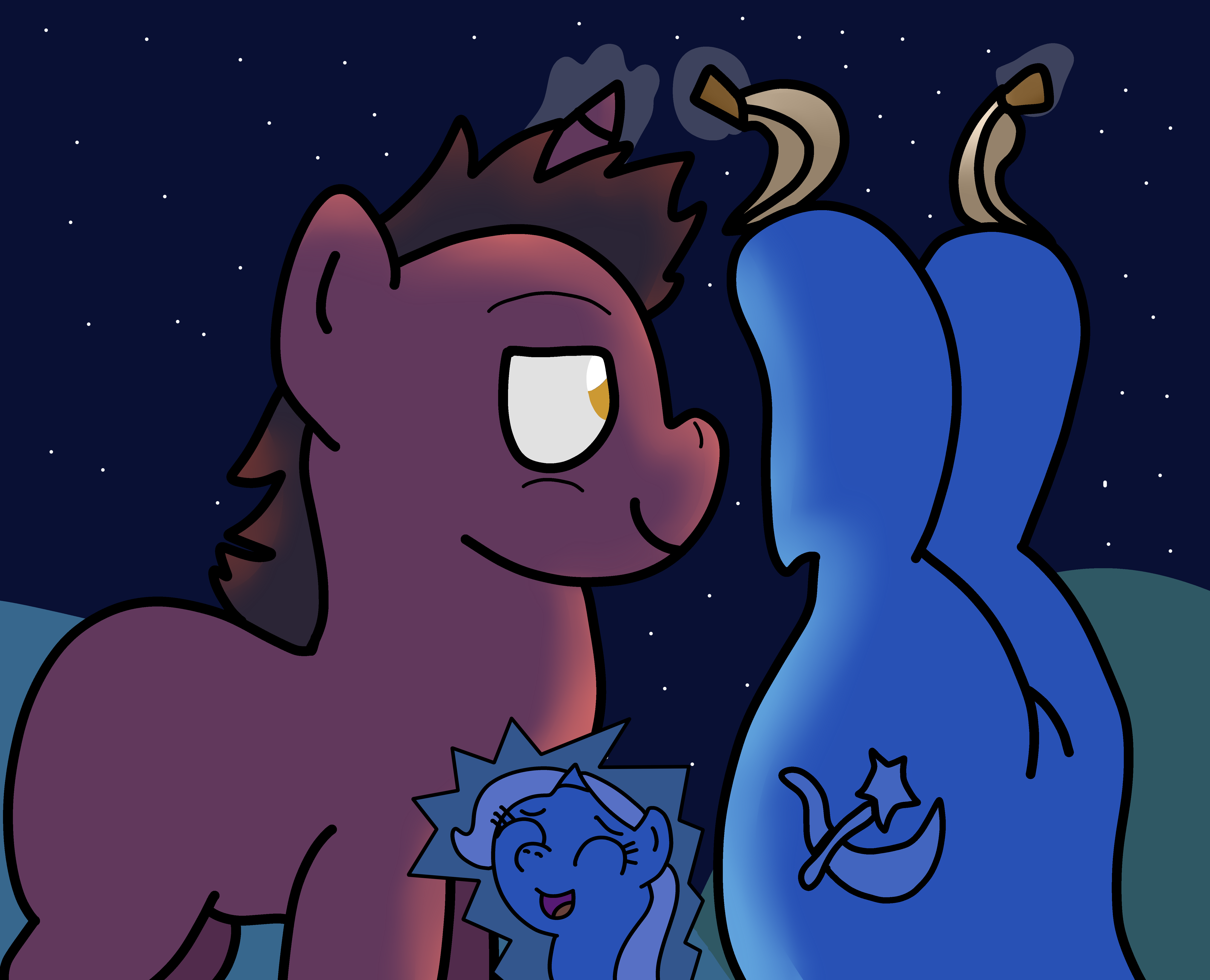 981491 - suggestive, artist:thebrony700, derpibooru import, trixie, oc,  oc:big brian, pony, unicorn, banned from equestria daily, absurd  resolution, female, hoof tickling, mare, tickling, upside down - Twibooru