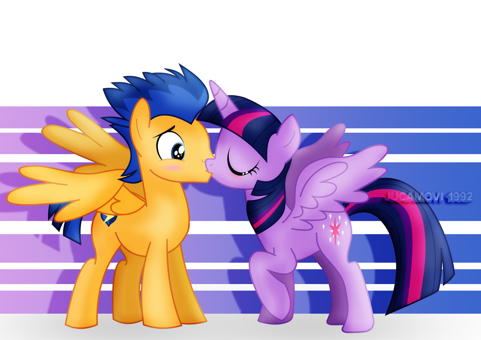 my little pony friendship is magic twilight sparkle and flash sentry kiss