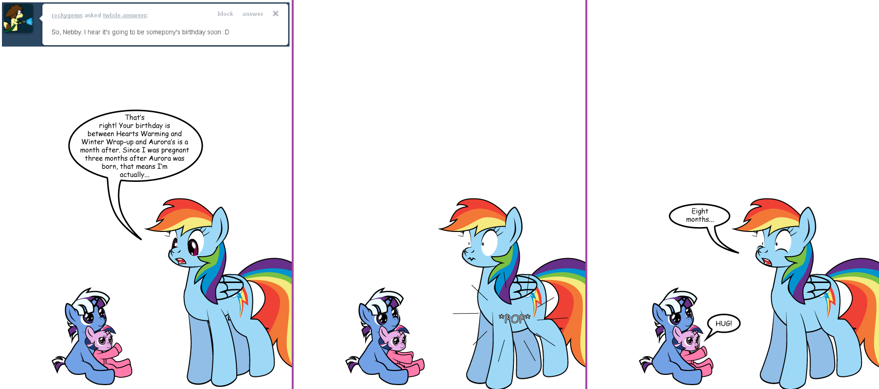 my little pony friendship is magic twilight sparkle and trixie pregnant