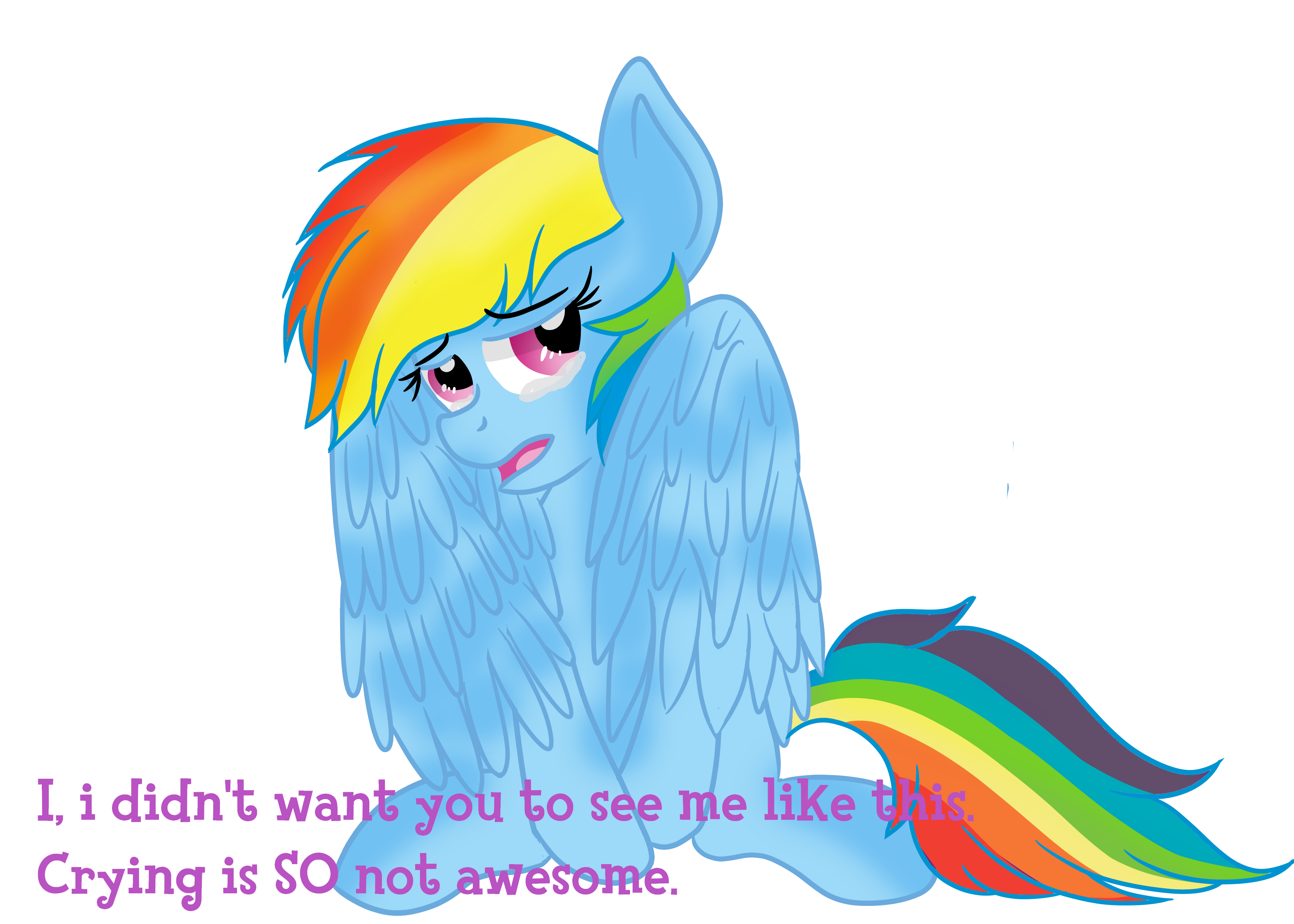 mlp sad rainbow