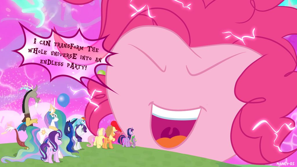 3044769 - artist needed, safe, edit, edited screencap, screencap, big  macintosh, discord, pinkie pie, spike, draconequus, dragon, earth pony,  pony, anthro, g4, animan studios, axel in harlem, balloonbutt, butt, cutie  map, dungeons