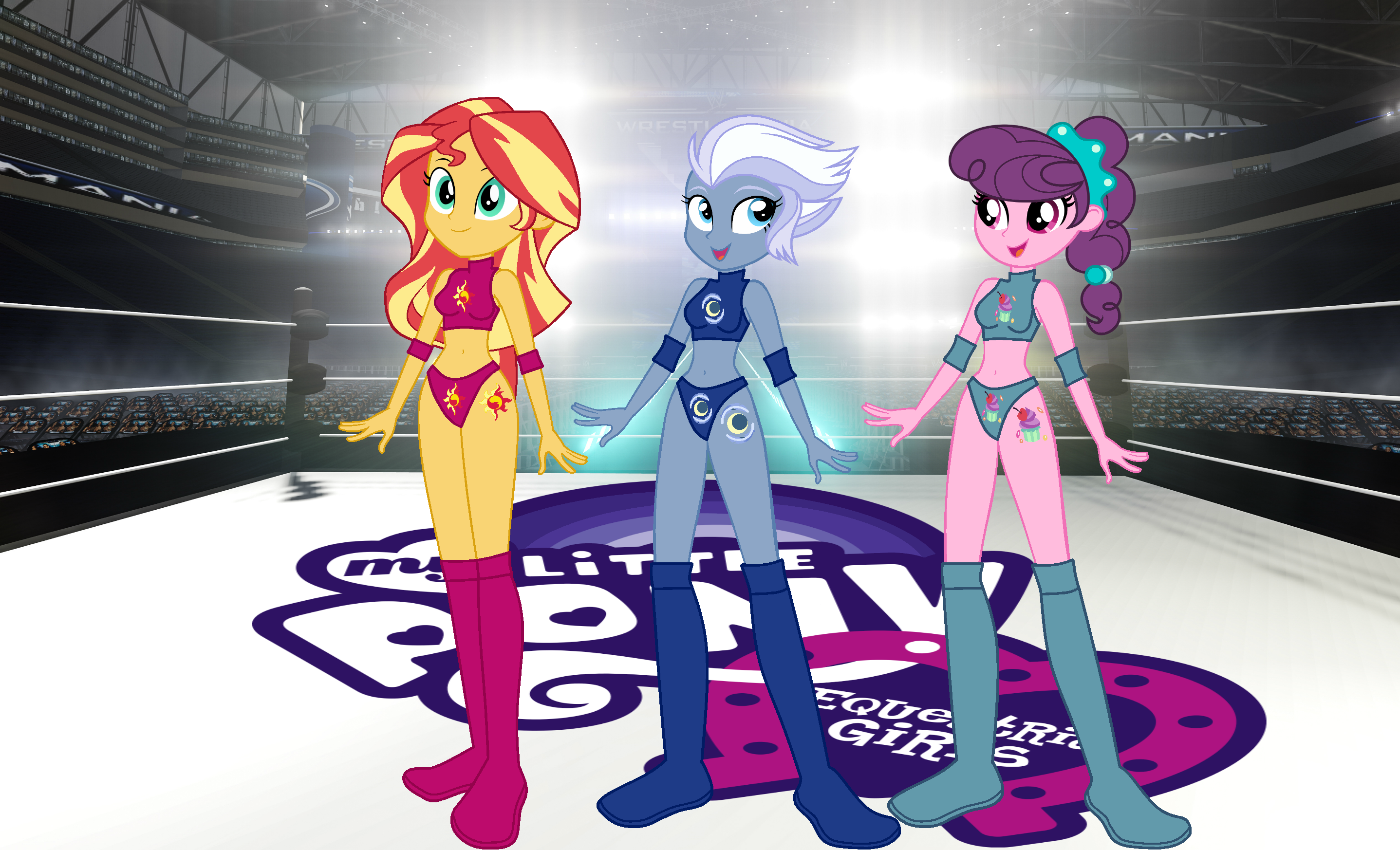 2150607 - safe, artist:t-mack56, derpibooru import, button mash,  featherweight, first base, pipsqueak, rumble, equestria girls, bit mash,  joystick (r63), pipi, pipsqueak (female), rule 63, simple background,  strike one, tumble - Twibooru