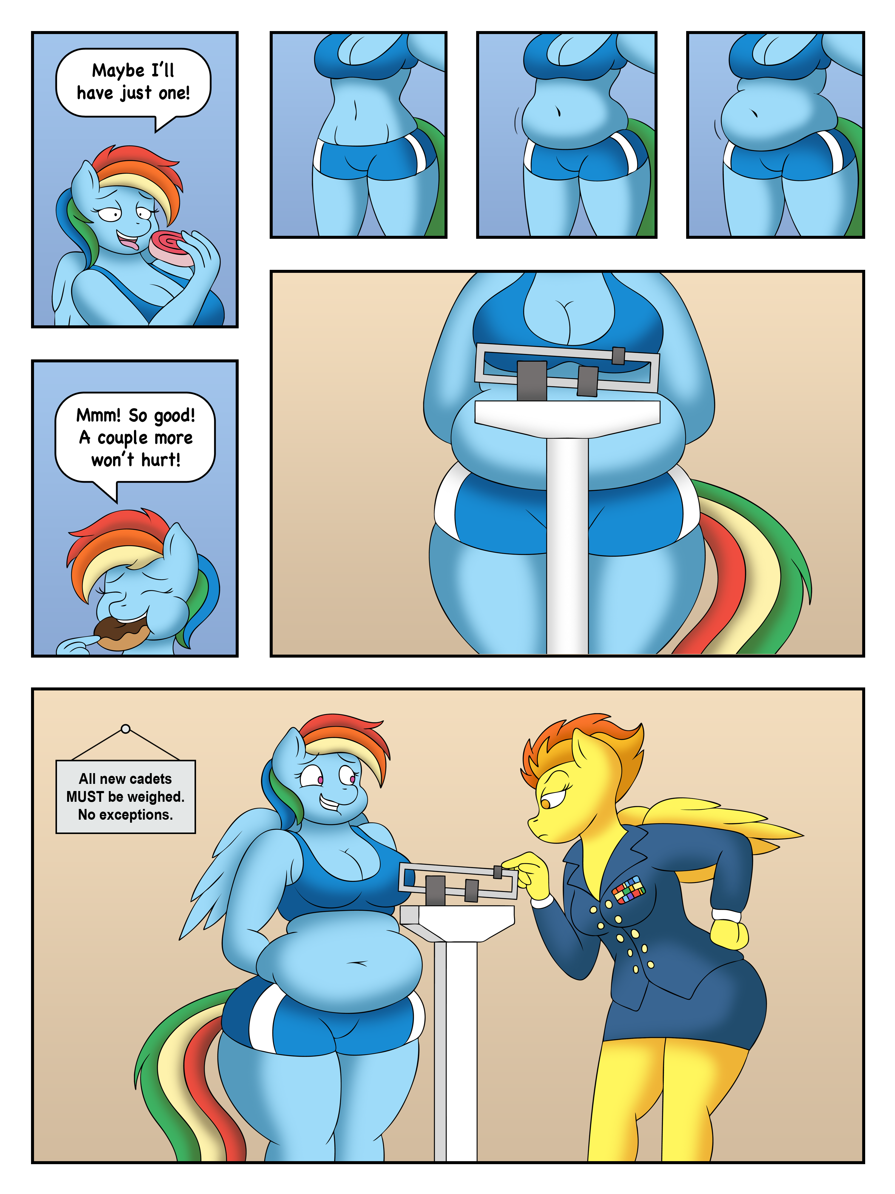 2442948 - safe, artist:scalelover, rainbow dash, anthro, comic