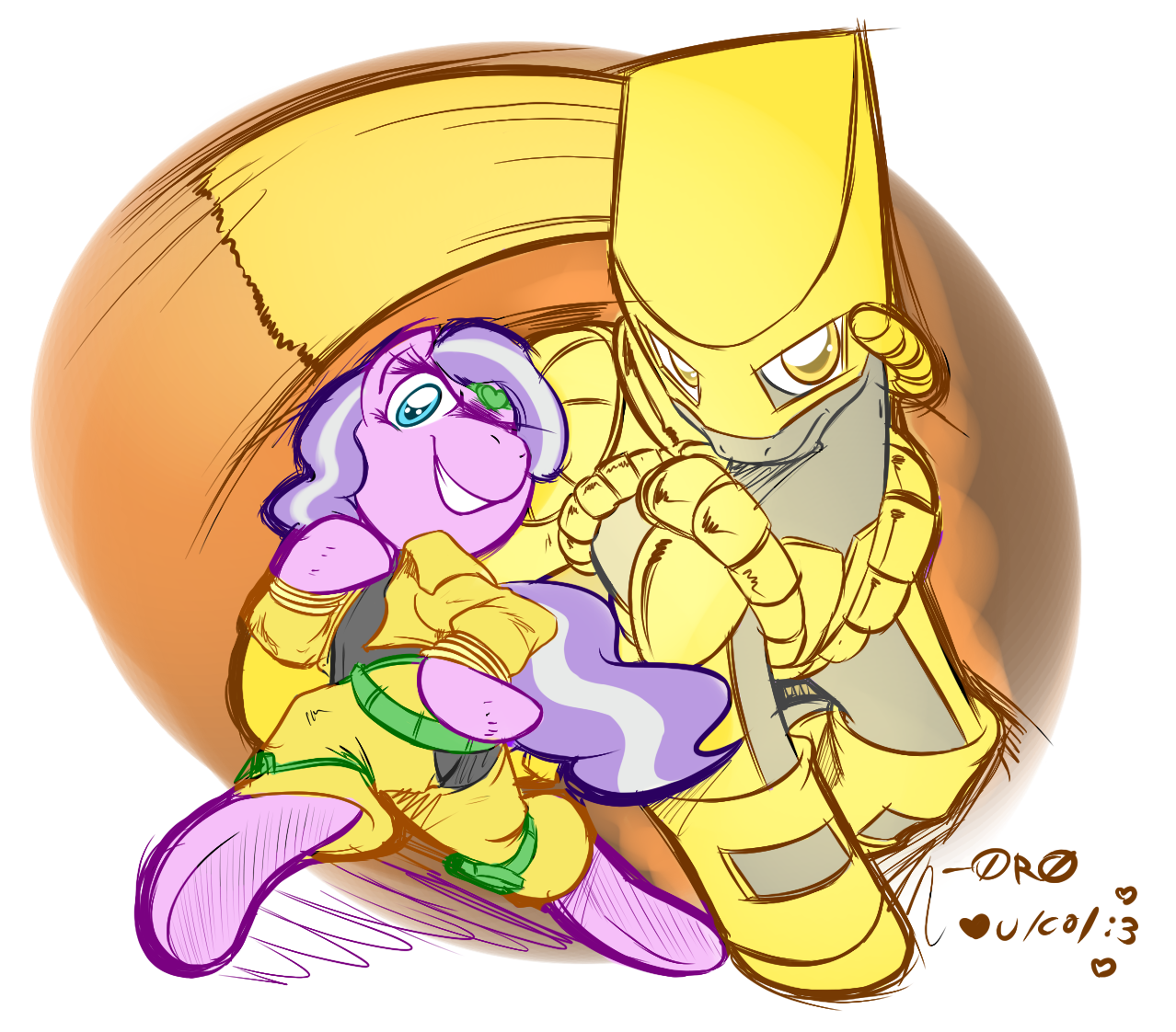 2571516 - safe, artist:f0f0r3, fluttershy, pony, g4, creepy, dio brando, it  was me dio, it was me fluttershy, jojo, jojo reference, jojo's bizarre  adventure, kono dio da, kono flutter da, meme, simple